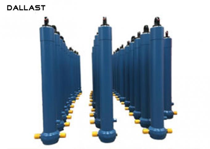 Cylindre hydraulique adapté aux besoins du client à simple effet de déchargeur de remorque télescopique de verseur