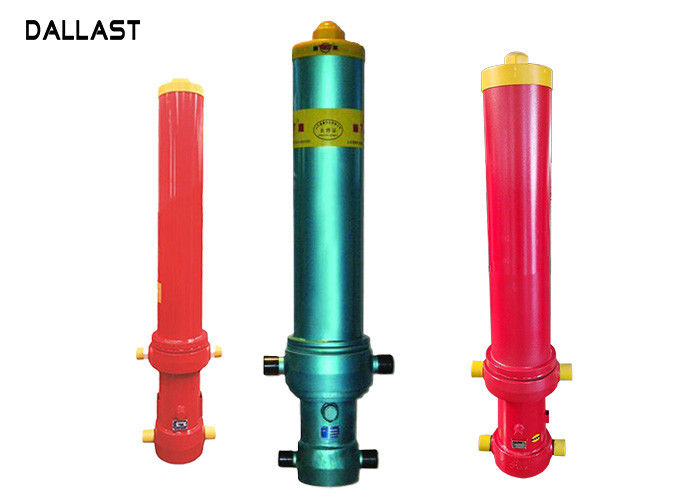Auto Parts Single Acting Telescopic Cylinder 3-7 Stages For Heavy Duty Truck